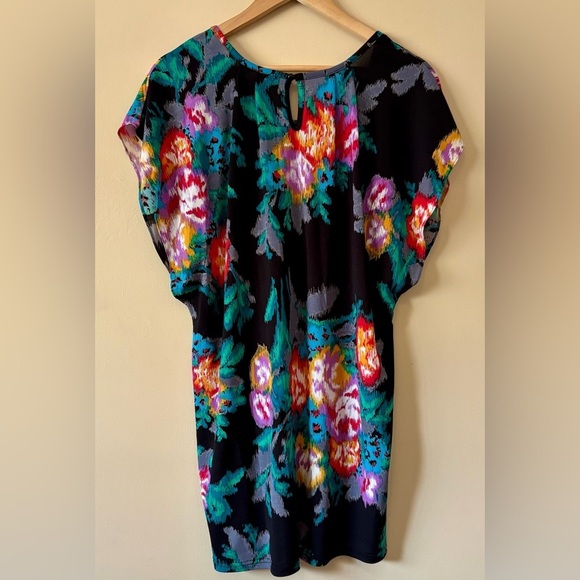Orion London| Gorgeous Multicolor Abstract Black Tunic or Mini Dress Sz XS/S - Picture 3 of 10